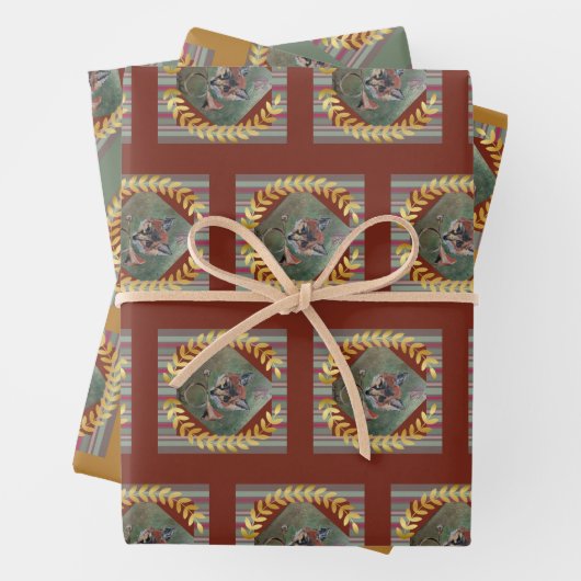 Het is cool, Mr Fox Inpakpapier Vel (In situ)