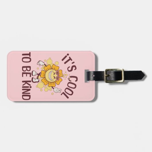 Het is cool om aardig te zijn bagagelabel (Voorkant horizontaal)