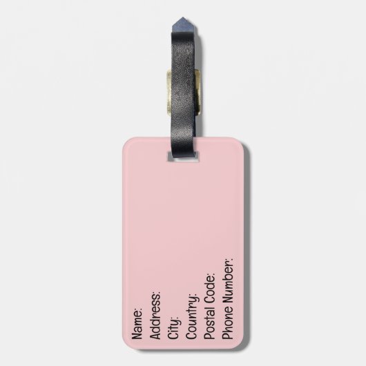 Het is cool om aardig te zijn bagagelabel (Achterkant verticaal)