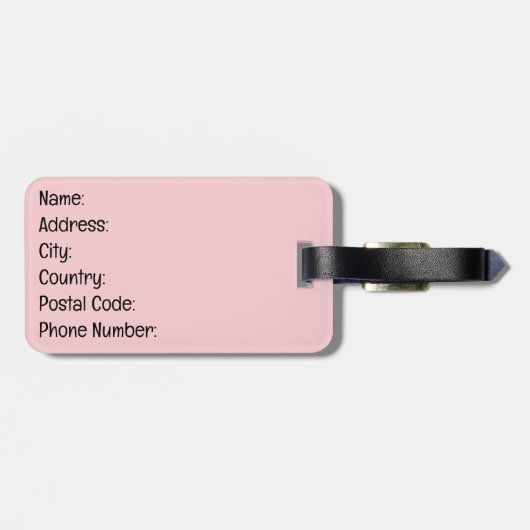 Het is cool om aardig te zijn bagagelabel (Achterkant horizontaal)