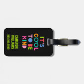 Het is cool om aardig te zijn bagagelabel (Achterkant horizontaal)