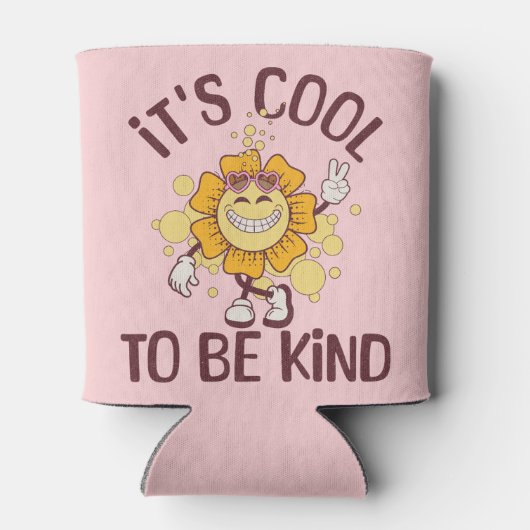 Het is cool om aardig te zijn blikjeskoeler (Achterkant)