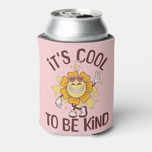 Het is cool om aardig te zijn blikjeskoeler (Blikje Achterkant)