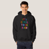 Het is cool om aardig te zijn hoodie (Voorkant volledig)