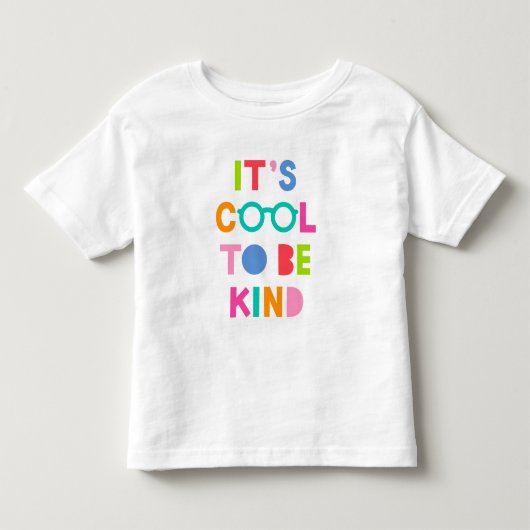 Het is cool om aardig te zijn kinder shirts (Voorkant)