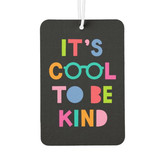 Het is cool om aardig te zijn luchtverfrisser (Achterkant)