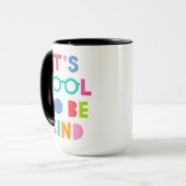 Het is cool om aardig te zijn mok (Voorkant links)
