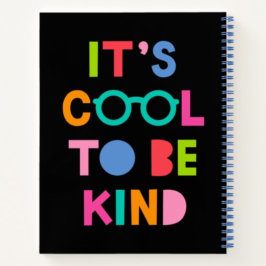 Het is cool om aardig te zijn notitieboek (Achterkant)