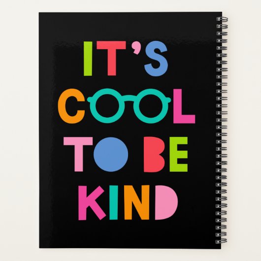 Het is cool om aardig te zijn planner (Achterkant)