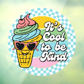 Het is cool om aardig te zijn raamsticker (Vel 3)