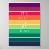 Het is Cool om aardig te zijn | Rainbow Equality G Poster (Voorkant)