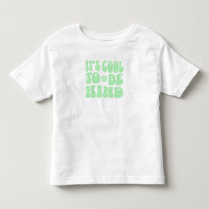 "Het is cool om aardig te zijn" Retro Peuter Kinde Kinder Shirts