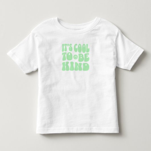 "Het is cool om aardig te zijn" Retro Peuter Kinde Kinder Shirts (Voorkant)