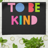 Het is cool om aardig te zijn theedoek (Gevouwen)