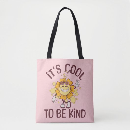 Het is cool om aardig te zijn tote bag (Voorkant)