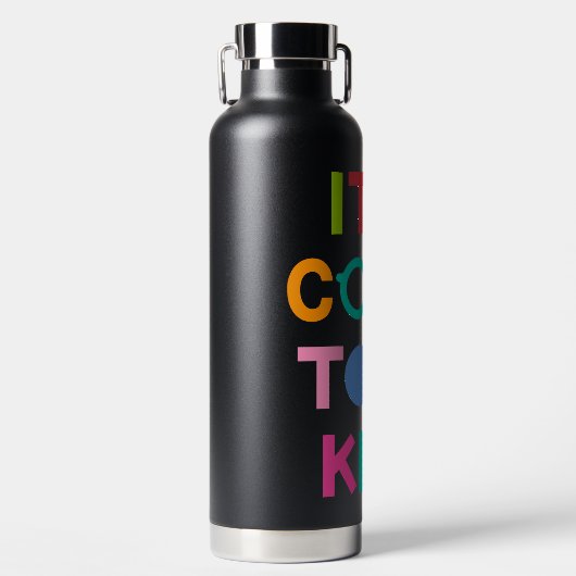 Het is cool om aardig te zijn waterfles (Voorkant)