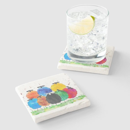 Het is Cool om anders te zijn Stenen Onderzetter (Zijkant)