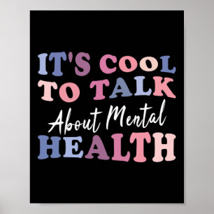 Het is cool om te praten over bewustwording op het poster