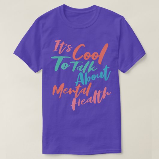 Het is cool om te praten over bewustwording op het t-shirt (Design voorkant)