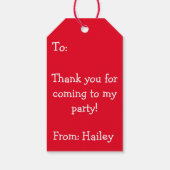 Het is cool om twee te worden Kind verjaardagscade Cadeaulabel (Achterkant)