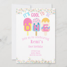Het is Cool to Be One, Popsicie thema verjaardagsf Kaart