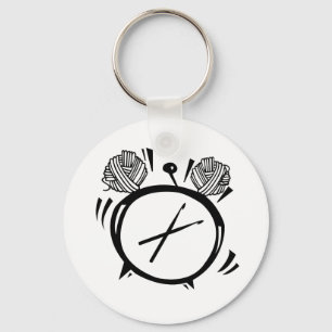 Het is Crochet O'Clock Basic Button Sleutelhanger
