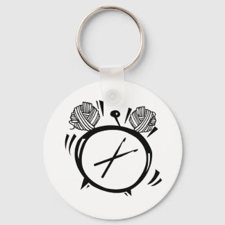 Het is Crochet O'Clock Basic Button Sleutelhanger