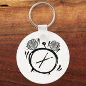 Het is Crochet O'Clock Basic Button Sleutelhanger (Voorkant)