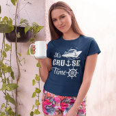 Het is Cruise Time White Typografie T-shirt