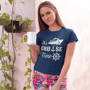 Het is Cruise Time White Typografie T-shirt