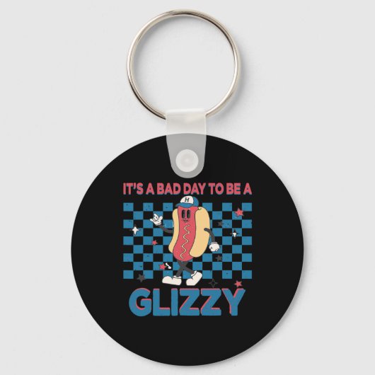 Het is D-dag om een Glizzy te zijn 4 juli 1 Sleutelhanger (Voorkant)