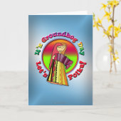 Het is Dag Groundhog! Kaart (Gele Bloem)