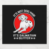 Het is Dalmatiaans glitter Bier Etiket (Enkel label)
