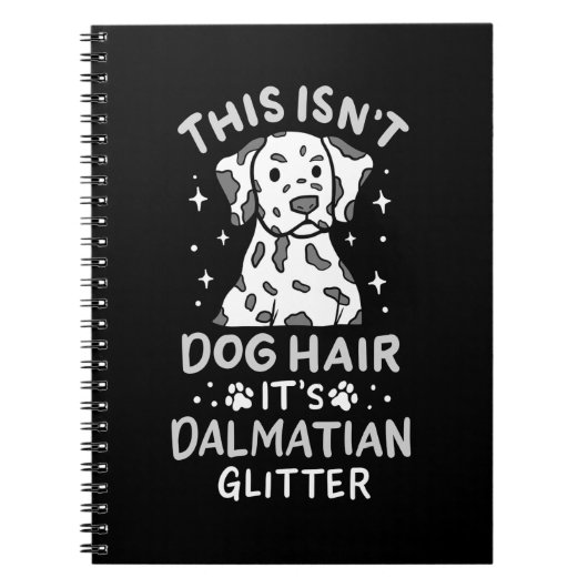 Het is Dalmatian Dog Glitter Notitieboek (Voorkant)
