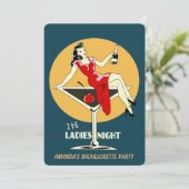 Het is damesavond kaart (Staand voorkant)