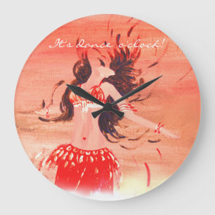 Het is dans-klok. grote klok
