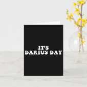 Het is Darius Day Funny Meme Kaart (Gele Bloem)