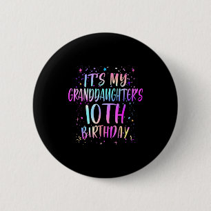 Het is de 10e verjaardag van mijn kleindochter Kle Ronde Button 5,7 Cm
