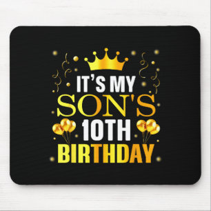 Het is de 10e verjaardag van mijn zoon Gefelicitee Muismat