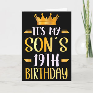 Het is de 19e verjaardag van mijn zoon Gefelicitee Kaart