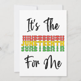 Het is de 19e voor mij Melanin Black Sista Bruh Feestdagenkaart