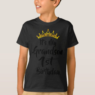 Het is de 1e verjaardag van mijn kleinzoon Kroon G T-shirt