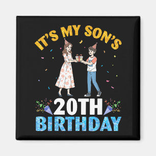 Het is de 20e verjaardag van mijn zoon Gefelicitee Magneet