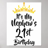 Het is de 21e verjaardag van mijn neef Kroon Geluk