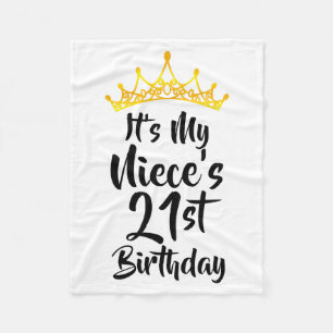 Het is de 21e verjaardag van mijn nicht Kroning Ge Fleece Deken