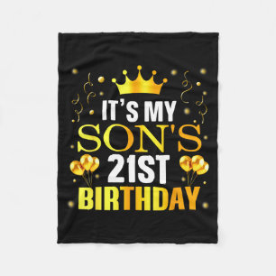 Het is de 21e verjaardag van mijn zoon Gefelicitee Fleece Deken