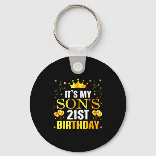Het is de 21e verjaardag van mijn zoon Gefelicitee Sleutelhanger