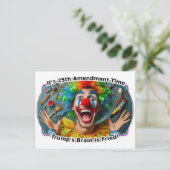 Het is de 25e amendement tijd briefkaart (Staand voorkant)