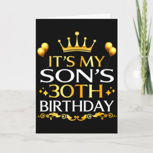 Het is de 30e verjaardag van mijn zoon Gefelicitee Kaart