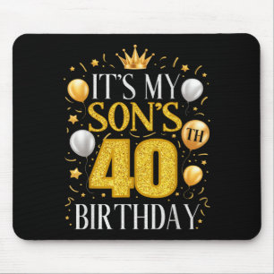Het is de 40e verjaardag van mijn zoon Cadeaus 40- Muismat